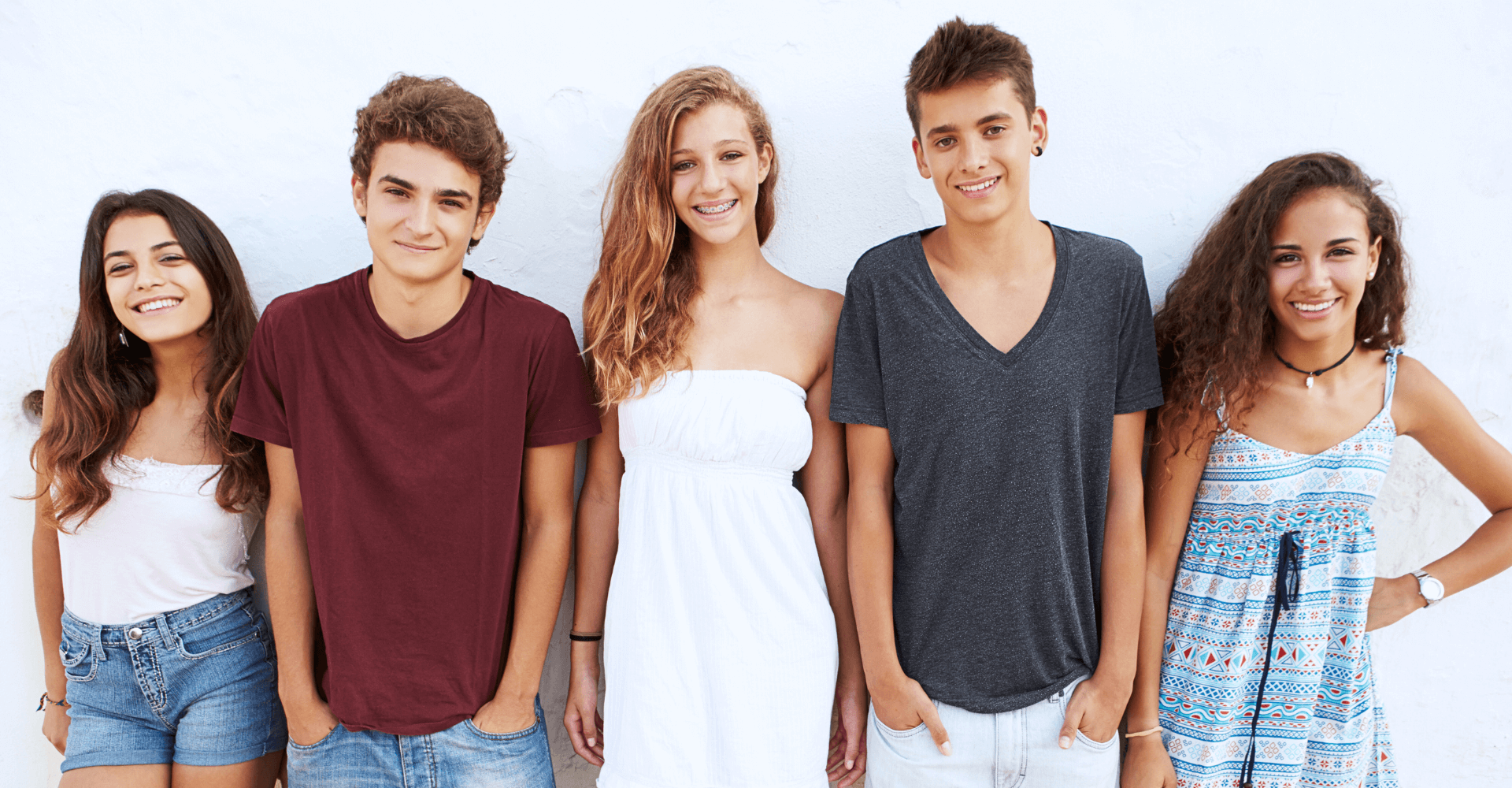 Teenagers standing side by side | Cedar Park Smiles